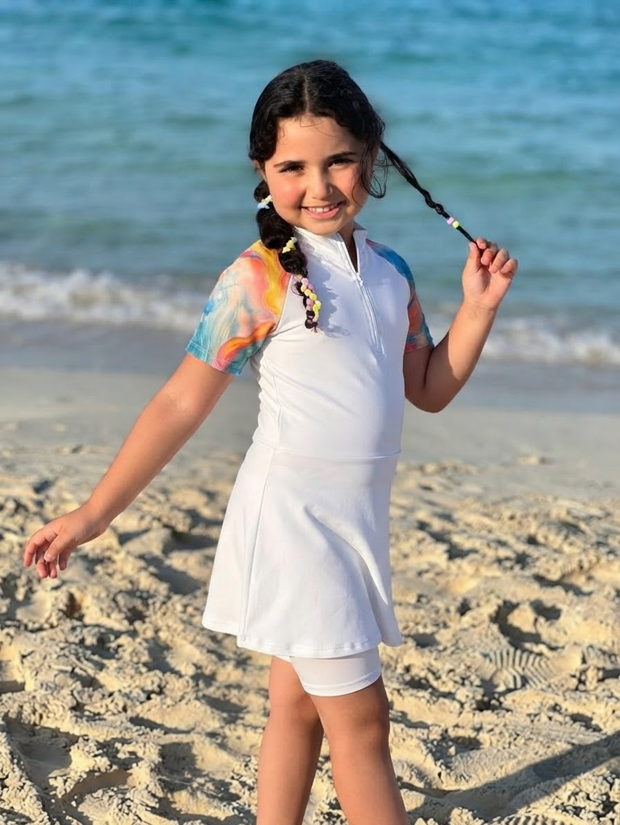 Burkini Fille Blanc