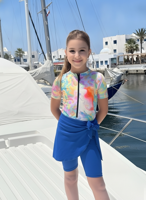 Burkini Fille blue