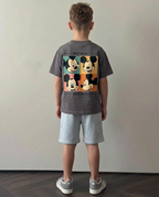 SET Mickey Mouse gris