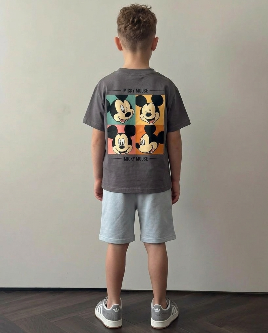 SET Mickey Mouse gris
