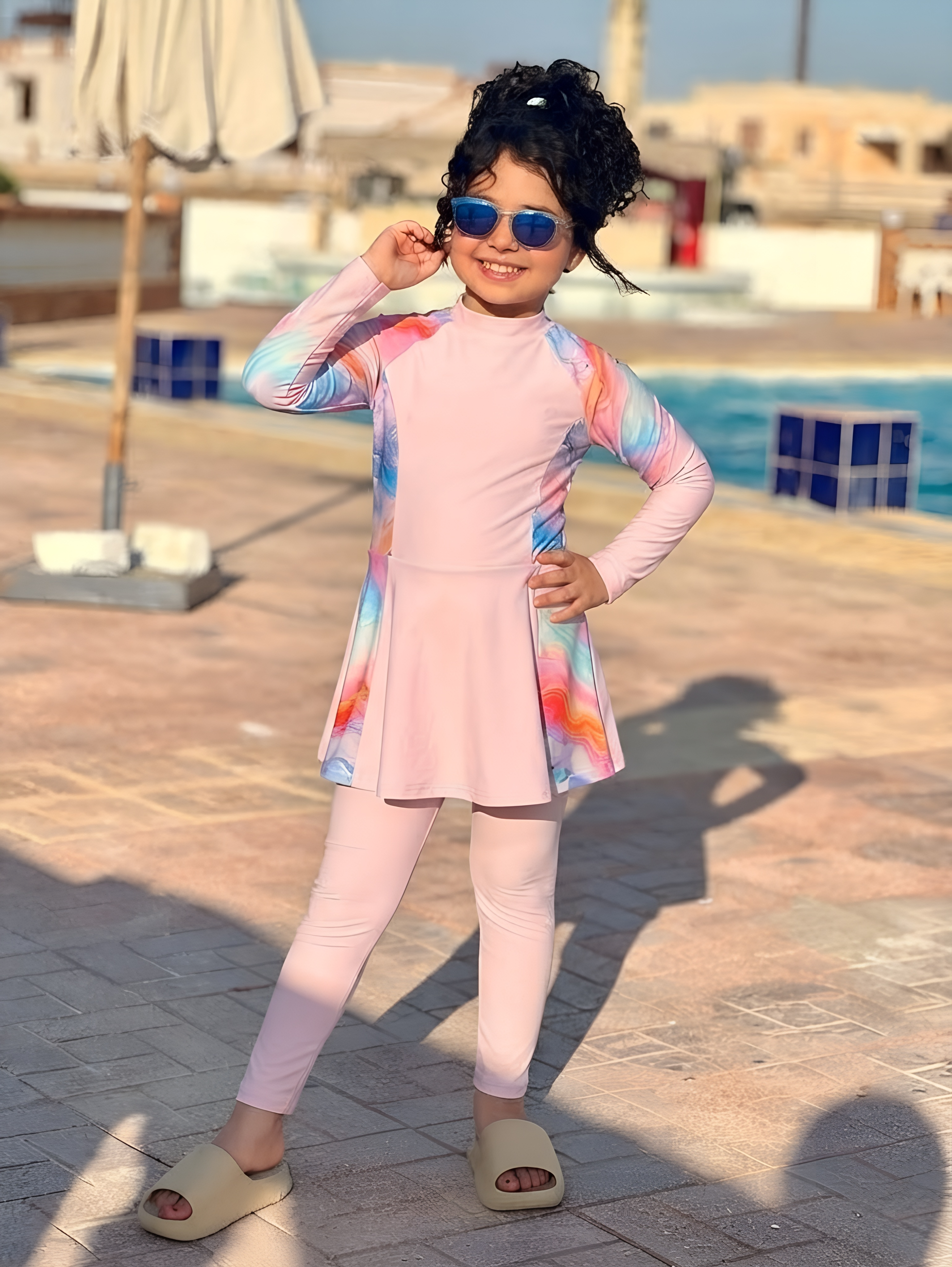 Burkini Fille Rose Bb