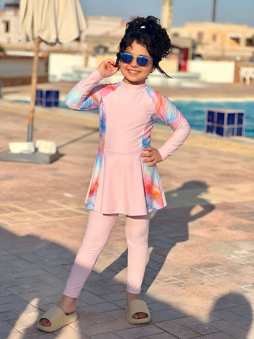 Burkini Fille Rose Bb