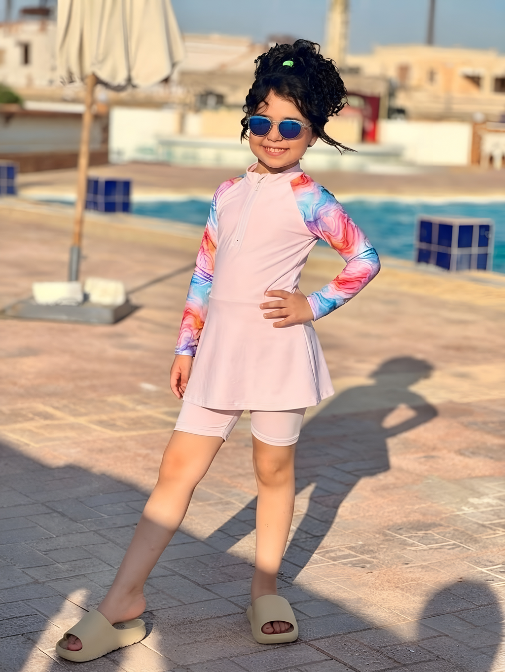 Burkini Fille Rose Bb