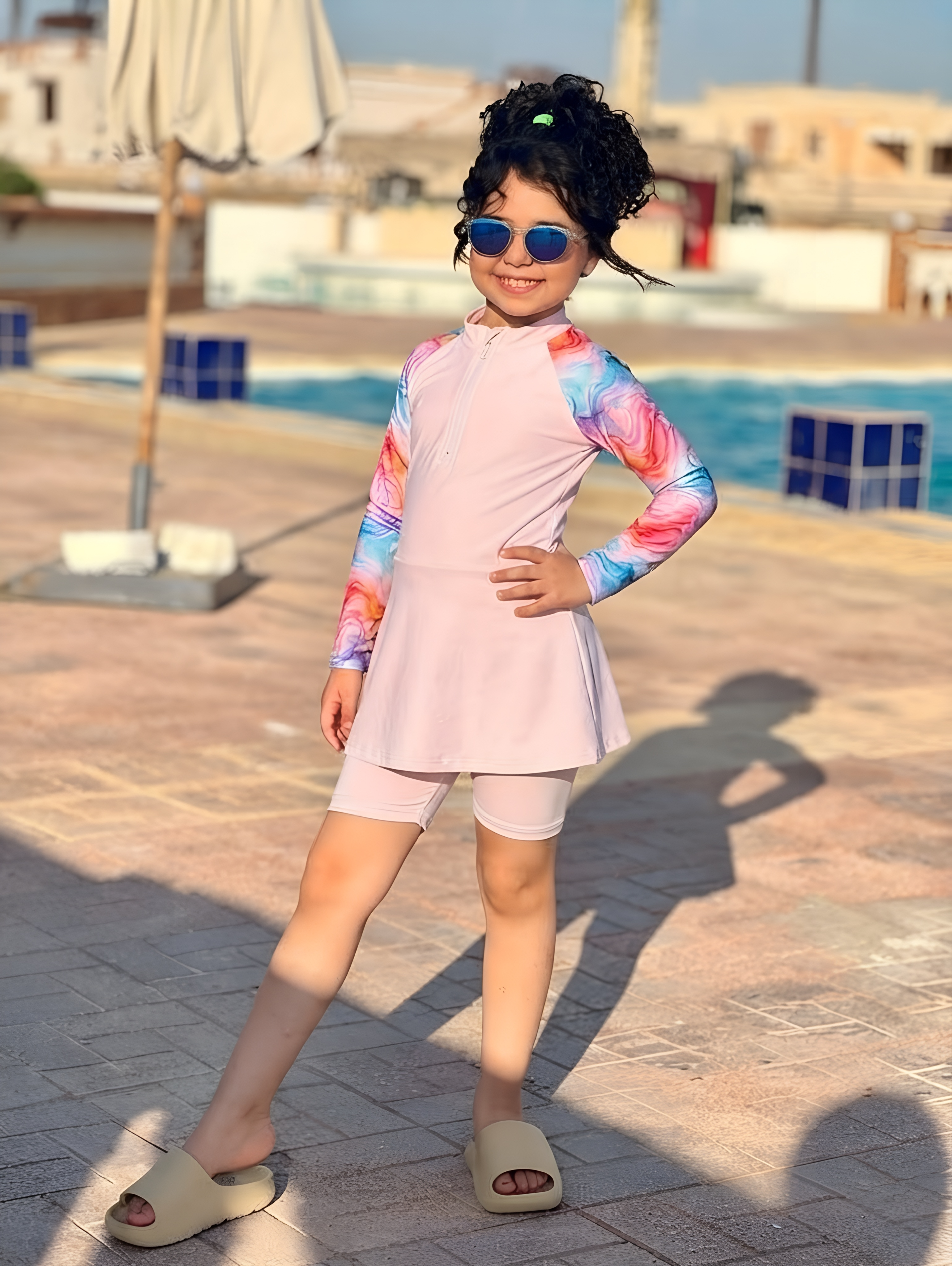 Burkini Fille Rose Bb