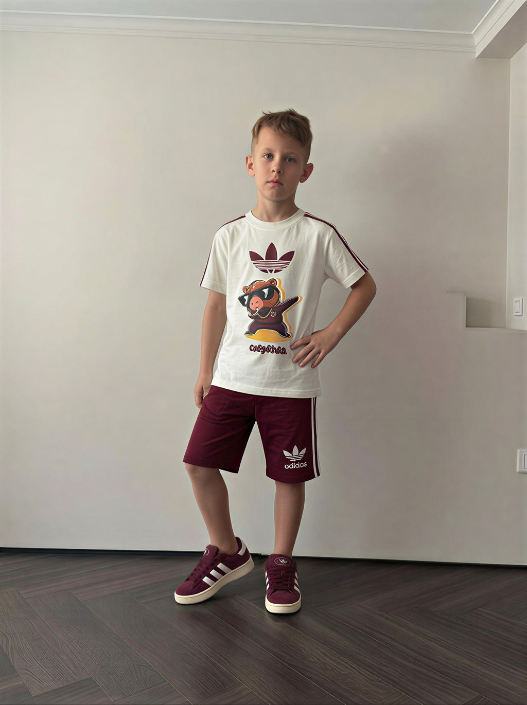 SET Adidas Capybara Bordeaux