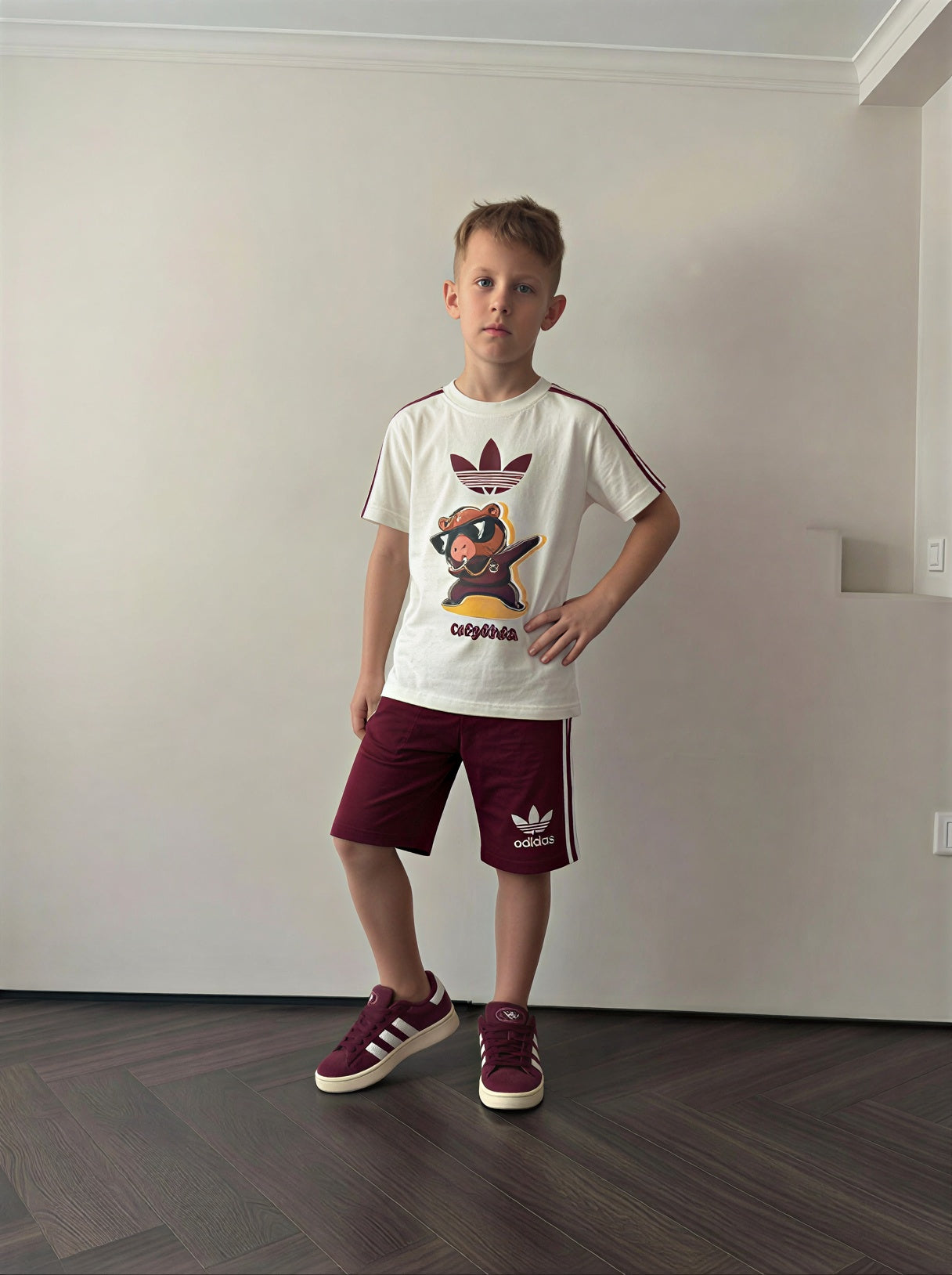SET Adidas Capybara Bordeaux